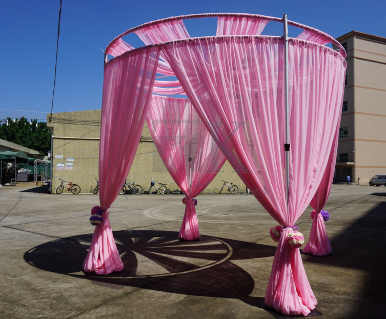 The Double Round Roof of Pipe and Drape kits for Wedding